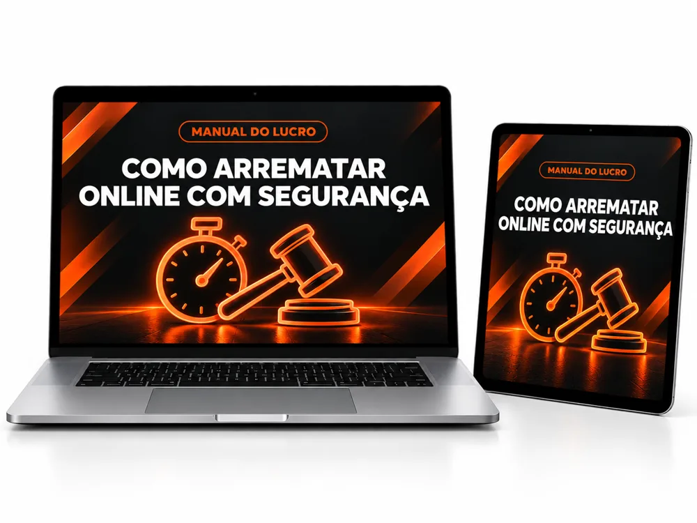 Mockup: Como Arrematar Online com Segurança